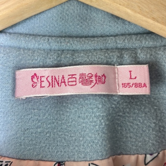 SOFT girl Esina Girls  Baby Blue Melton Cloth with Feminine Details - Picture 4 of 14